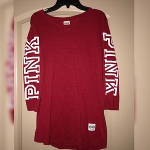 Red Pink half sleeve